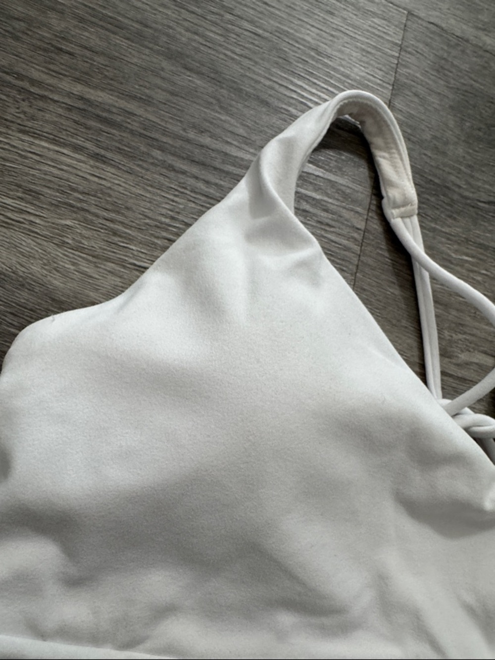 NWT Athleta White Solace Bra Size Medium for A-C Cups - Picture 6 of 9